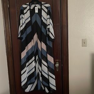 Multi stripe chiffon kimono from Torrid size 3/4